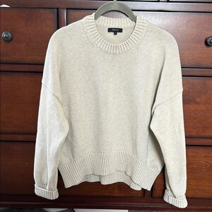 Quince Cream Crew Neck Sweater